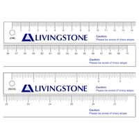 Livingstone Paper Tape Measure, 70cm x 2.5cm, 128 GSM Art Paper, Disposable, 100/Bag Carton