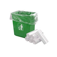 Thinkpac Garbage Bags, 240L, 14.2 x 11.3cm, 32um, Clear, 100 Pieces/Roll Pack