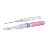 Surflash Polyurethane Intravenous IV Catheter, 20G x 32mm, Pink, 50/Box Box