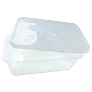 Universal Take-Away Rectangular Container Base & Lid Set