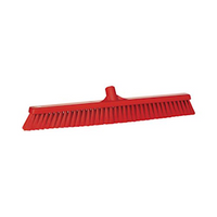 Vikan Floor Broom, 610mm, Medium Bristle, Red, Each