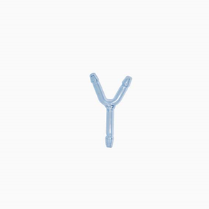 Connecting Tube Glass, Y-Shape 55x12mm duran Both Ends with Hose NOZ European Each