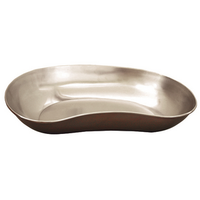 Emesis Kidney Dish Tray, Shallow, 300 Length x 140 Width x 45 Depth (mm), Gauge 26/0.5mm, 18/8 Stainless Steel, Each Each