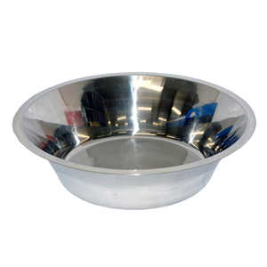 Wash Basin, 6.6 Litres, 345 Diameter x 100 Depth (mm), Gauge 202, Stainless Steel, Each Each