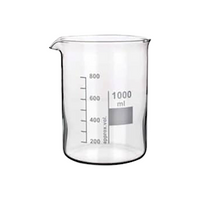 Bomex Beaker, 1000ml, Conical, Graduated with Spout, Borosilicate Glass, Each Each