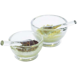 Lincon Mortar and Pestle, 90mm Diameter, Soda Lime Glass, 2/Box Box