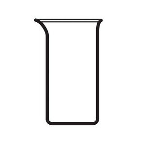 Bomex Beaker, 1000ml, Tall Form, Graduated with Spout, Borosilicate Glass, Each Each