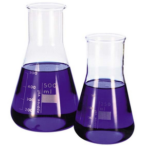 Lincon Erlenmeyer Conical Flask, 500ml, Wide Neck, 44mm, Graduated, Borosilicate Glass, 1/Box Each