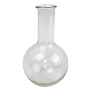 Rasotherm Flat-Bottom Spherical/Boiling Flask, 100ml, Narrow Neck, Medium, Borosilicate Glass, Clear, European, Each