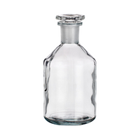 Simax Laboratory Reagent Bottle, 50ml, Narrow Neck, with Glass Stopper, 14/15 Socket Joint, Clear, Borosilicate Glass, Each Each