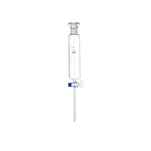 Simax Separating Funnel, Cylindrical, with 29/32 Socket Joint Stopper, Key No. 4, 1,000mL, Stem 10 x 150(H)mm, Boro Glass, European, Ea Each