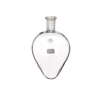 Simax Flask, Heart-Shaped, 100mL, Socket Joint 14/23, Height 103mm, Borosilicate Glass, European, Each Each