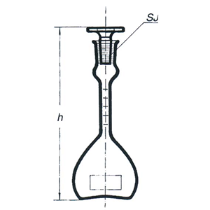 Bottle Glass Gravity Reischauer 50ml. Socket Joint 10/13 European Each