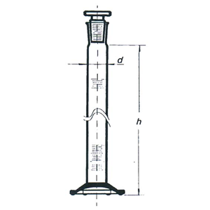 Cylinder Hexagonal Glass Graduated 5ml Socket 10/19 (B) Each