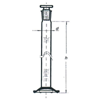 Cylinder Hexagonal Glass GRAD250MLSJ29/32 (B) Each