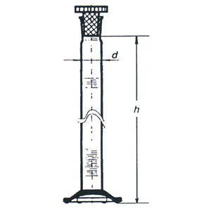 Simax Hexagonal Graduated Plastic Cylinder