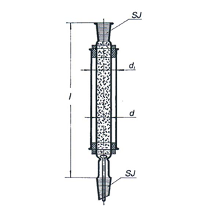 Simax Distillation Column, Hempel Jacket, Socket Joint 14/23, 17mm Inner Diameter, 32mm Outer Diameter, Each Each