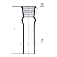 Joint Glass Socket Standard Socket Joint 45/40 Diameter 42mm length 150mm European Each