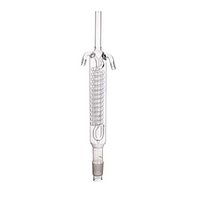 Simax Condenser, Coil Acc. Dimroth, Socket Joint 29/32, 200(L) mm, 11 Balls, Borosilicate Glass, Each Each
