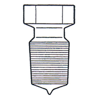 Stopper Recyclable Plastic Octagonal Hollow Socket Joint 10/19 European Each