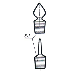 Stopper Recyclable Plastic Heart Shape Knob Socket Joint 14/15 European Each