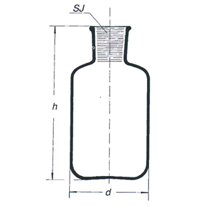 Simax Glass Bottle Reservoir Inject Serum