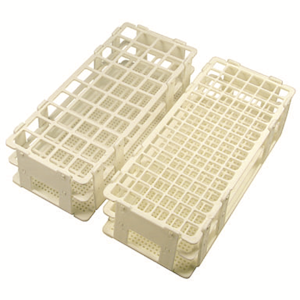 Test Tube Rack, Fits 30mm Tubes, 21 Place/Holes, 3 x 7 Array, 25x11x7cm - Polypropylene, Each Each