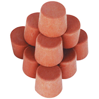 Solid Rubber Stopper, 16mm Base x 19mm Top x 23mm Height, 10/Pack Pack