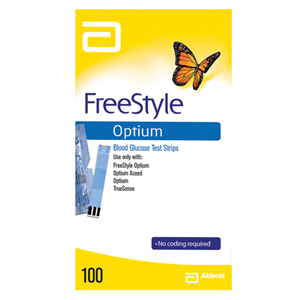 Optium Glucosse Strips, 100/Box Box