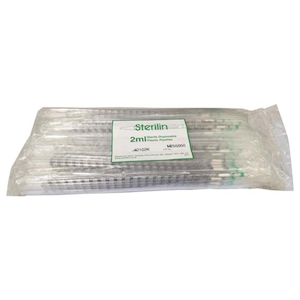 Out of Date, Sterilin Serological Pipette, 2ml, 1/100 Mm Division, 1pct Accuracy,Polystyrene, 25/Bag, Price Discounted, While Stocks last Pack