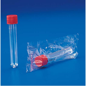 Aptaca Cylindrical Test Tubes with Screw Cap, 10ml, Non Graduated, 16mm Diameter x 100mm, Non Sterile, Polystyrene, 1000/Carton Carton