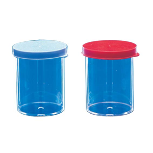 Out of Date, Specimen Container, 60ml, 41 x 57mm, with Press Cap, Sterile, Recyclable Polystyrene, 100/Bag, Discounted, While Stocks last Bag