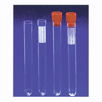 Aptaca Cylindrical Test Tubes, with Cap, without Rim, 20mL, 16 x 150mm, Non-Graduated, Polystyrene, 1,000 Pieces/Box Box