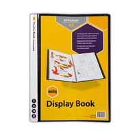DISPLAY BOOK A3 20 POCKET BLACK EA Each