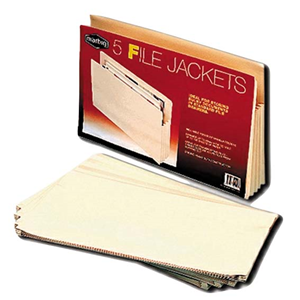FILE JACKETS MANILLA 5/PK Pack
