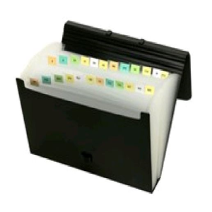 EXPANDING FILE FOOLSCAPE PLASSTIC 26 POCKETS EA Each