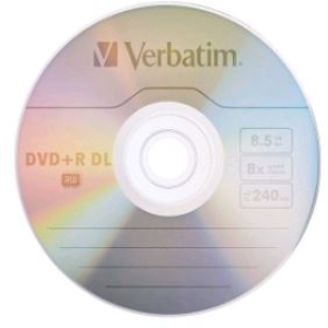 VERBATIM DVD+R DUAL LAYER 8.5GB Each