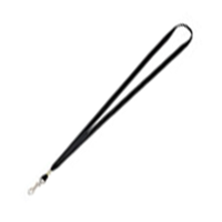 LANYARD FLAT W/SWIVEL CLIP PK10 BLK Pack