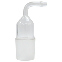 Monash Adapter with Bended Tube, Cone 14/23, 10mm Tube, Borosilicate Glass, Each Each