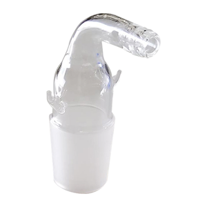 Monash Adapter with Bended Tube, Cone 29/32, 10mm Tube, Borosilicate Glass, Each Each