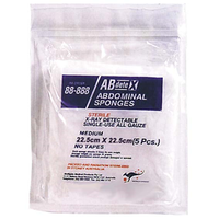 ABD GZE SPNGE 22.5 STRL WO/TAPE, 5/PK, 60PKS/CTN Carton