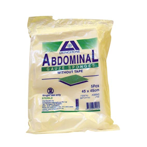 Abd Gze Spge 45cm Strl Wo/tape5/pk 20pks/ctn Stanfold Carton