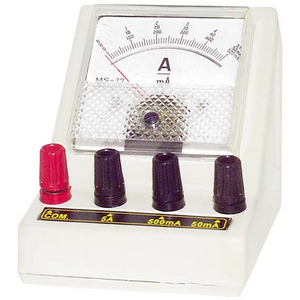 Livingstone Ammeter, Triple Range 0 - 50mA/0 - 500mA/0 - 5000mA, Square, Each Each