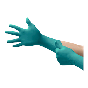 Ansell Microflex Chemical Resistant Gloves, 93-260, Large, Powder Free, Disposable, Green, 50 Pieces/Box Box