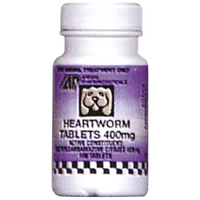 HEARTWORM PREVENTION TABS 400MG 100'S Each