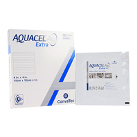 Aquacel AG Extra Silver Dressing with Hydrofiber, 10 x 10cm, Antimicrobial, 10 Pieces/Box Box