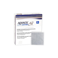 Aquacel AG Extra Silver Dressing with Hydrofiber, 20 x 30cm, Antimicrobial, 5 Pieces/Box Each