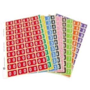 Avery Side Tab Colour Coding Label, '8', 25 x 38mm, Mauve, 500 Labels/Roll Box
