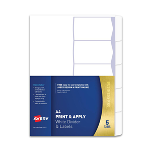 Avery Dividers