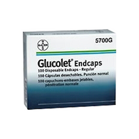 Glucolet End Cap 100 Pack